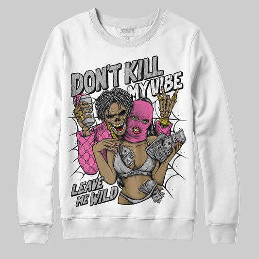 Asics Gel-Kayano 14 ‘Cream Sweet Pink’ DopeSkill Sweatshirt Don't Kill My Vibe Graphic Streetwear - White