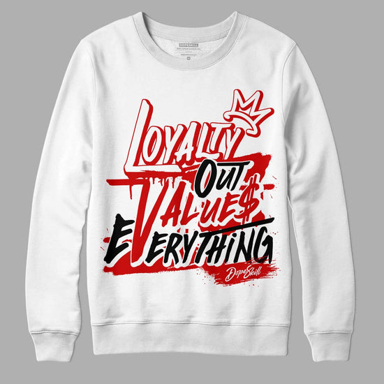 Jordan 1 Retro Low "Black Toe" DopeSkill Sweatshirt LOVE Graphic Streetwear - White