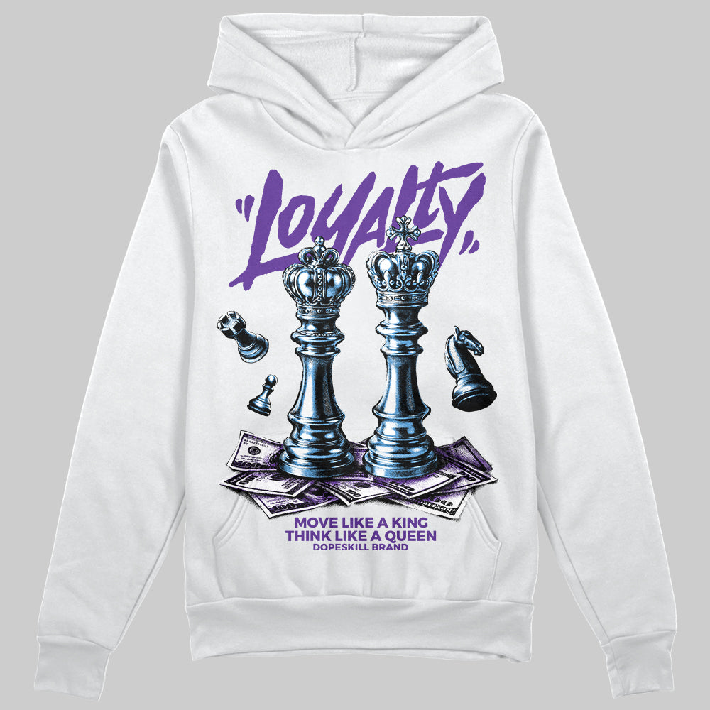 PURPLE Sneakers DopeSkill Hoodie Loyalty Graphic Streetwear - White