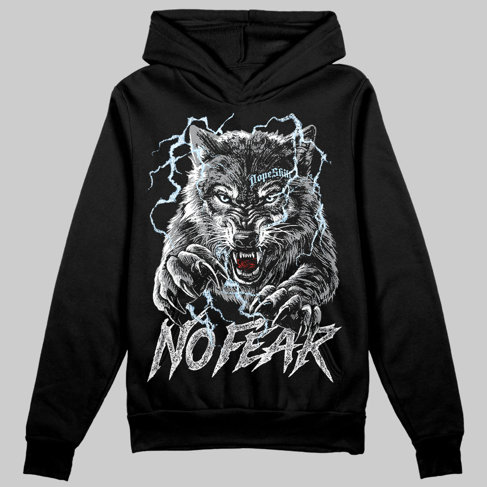Jordan 5 Retro Wolf Grey (2026) DopeSkill Hoodie Sweatshirt No Fear Graphic Streetwear - Black