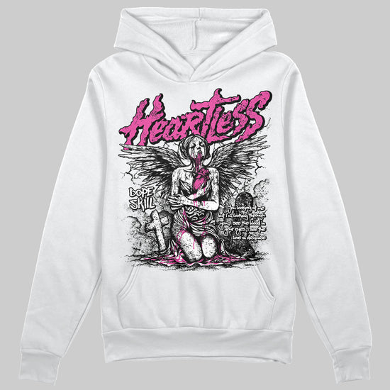 Dunk Low GS “Active Fuchsia” DopeSkill Hoodie Sweatshirt Heartless Graphic Streetwear - White