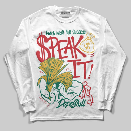 Jordan 3 Mexico 'El Vuelo' DopeSkill Long Sleeve T-Shirt Speak It Graphic Streetwear - White