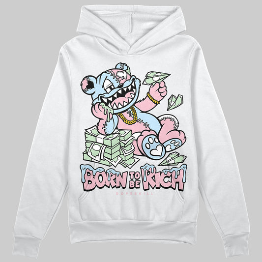 Jordan 4 Retro Valentine's Day (2026) (GS) DopeSkill Hoodie Sweatshirt Born To Be Rich Graphic Streetwear - White 