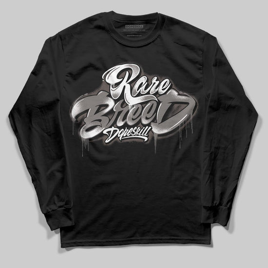 Jordan 4 Retro Cave Stone DopeSkill Long Sleeve T-Shirt Rare Breed Type Graphic Streetwear - Black