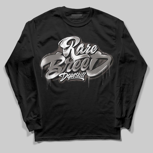 Jordan 4 Retro Cave Stone DopeSkill Long Sleeve T-Shirt Rare Breed Type Graphic Streetwear - Black