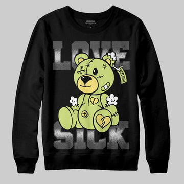 Jordan 4 GS “Light Lemon Twist” DopeSkill Sweatshirt Love Sick Graphic Streetwear - Black