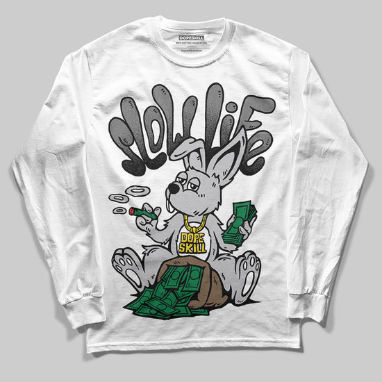 Grey Sneakers DopeSkill Long Sleeve T-Shirt Slow Life Graphic Streetwear  - White