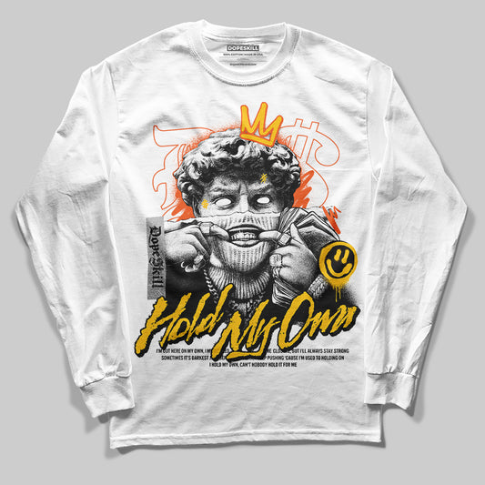 Yellow Sneakers DopeSkill Long Sleeve T-Shirt New Hold My Own Graphic Streetwear - White