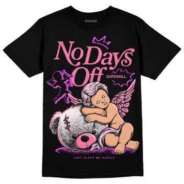 Dunk Low LX Pink Foam DopeSkill T-Shirt New No Days Off Graphic Streetwear - Black