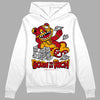 Jordan 7 Retro Cardinal DopeSkill Hoodie Sweatshirt Born To Be Rich Graphic Streetwear - White