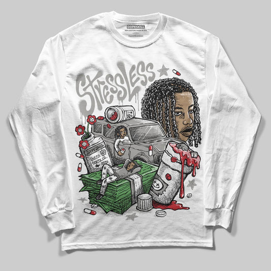 Jordan 3 Retro Pure Money DopeSkill Long Sleeve T-Shirt Stressless Graphic Streetwear - White