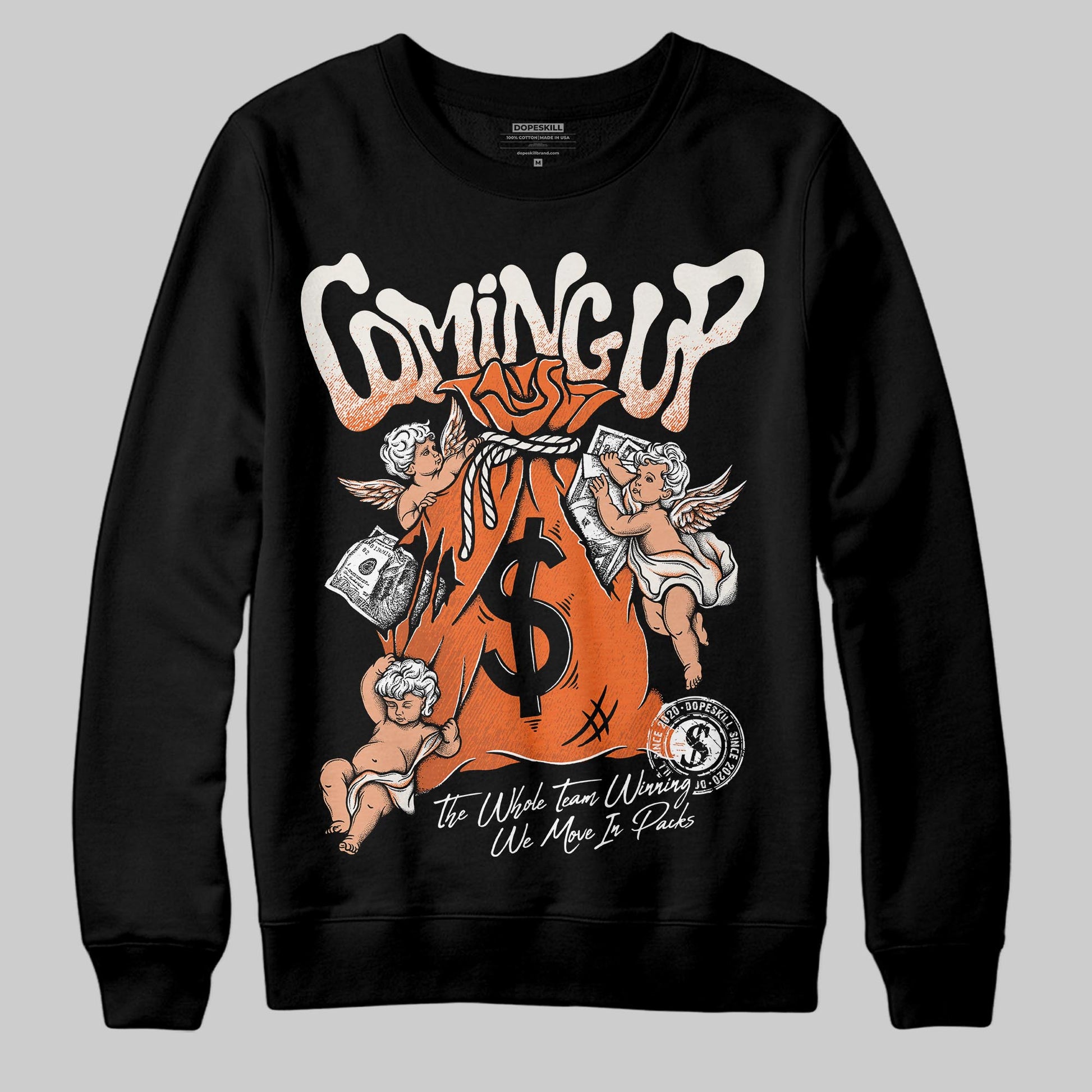 Jordan 1 Retro High OG Shattered Backboard (2025) DopeSkill Sweatshirt Money Bag Coming Up Graphic Streetwear - black