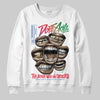 Jordan 11 Retro 285 Atlanta DopeSkill Sweatshirt The Mouth With No Droughts Graphic Streetwear - White