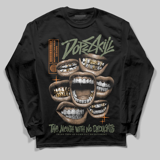Jordan 4 Retro OG SP Undefeated (2025) DopeSkill Long Sleeve T-Shirt The Mouth With No Droughts Graphic Streetwear - black