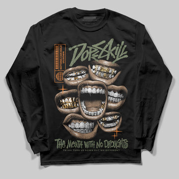 Jordan 4 Retro OG SP Undefeated (2025) DopeSkill Long Sleeve T-Shirt The Mouth With No Droughts Graphic Streetwear - black