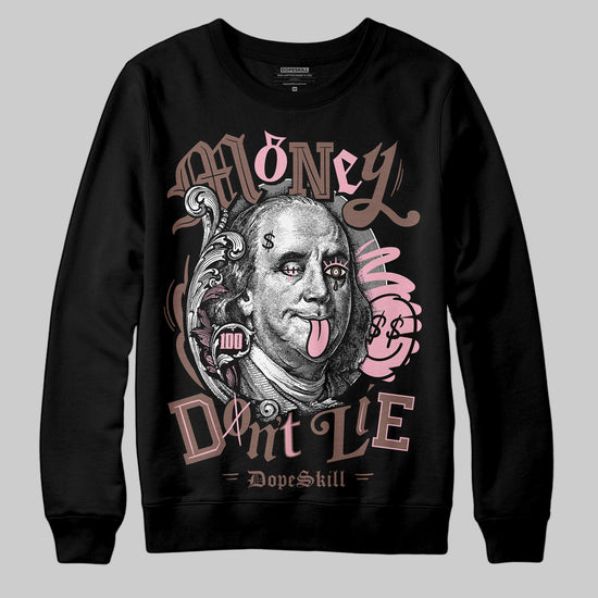 Adidas Campus 00s Dust Cargo Clear ‘Pink’ DopeSkill Sweatshirt Money Don't Lie Graphic Streetwear - Black