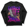 Jordan 13 Court Purple DopeSkill Long Sleeve T-Shirt Get Rich Graphic Streetwear  - Black