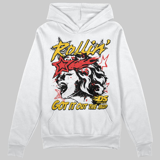 Yellow Sneakers DopeSkill Hoodie Got It Out The Mud Graphic Streetwear - White