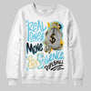 Jordan 11 Retro Gamma Blue (2025) DopeSkill Sweatshirt Real Ones Move In Silence Graphic Streetwear - White 
