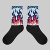 Dunk Glacier Blue DopeSkill Sublimated Socks FIRE Graphic