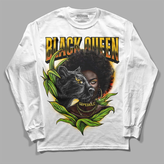 Yellow Sneakers DopeSkill Long Sleeve T-Shirt New Black Queen Graphic Streetwear - WHite