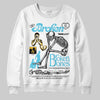 Jordan 11 Retro Gamma Blue (2025) DopeSkill Sweatshirt Broken Bones Graphic Streetwear - White