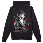 Jordan 1 High OG “Black/White” DopeSkill Hoodie Sweatshirt Boys Don't Cry Graphic Streetwear - Black