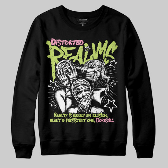Chase B x Travis Scott x Jordan Jumpman Jack DopeSkill Sweatshirt Distorted Realms Graphic Streetwear - Black