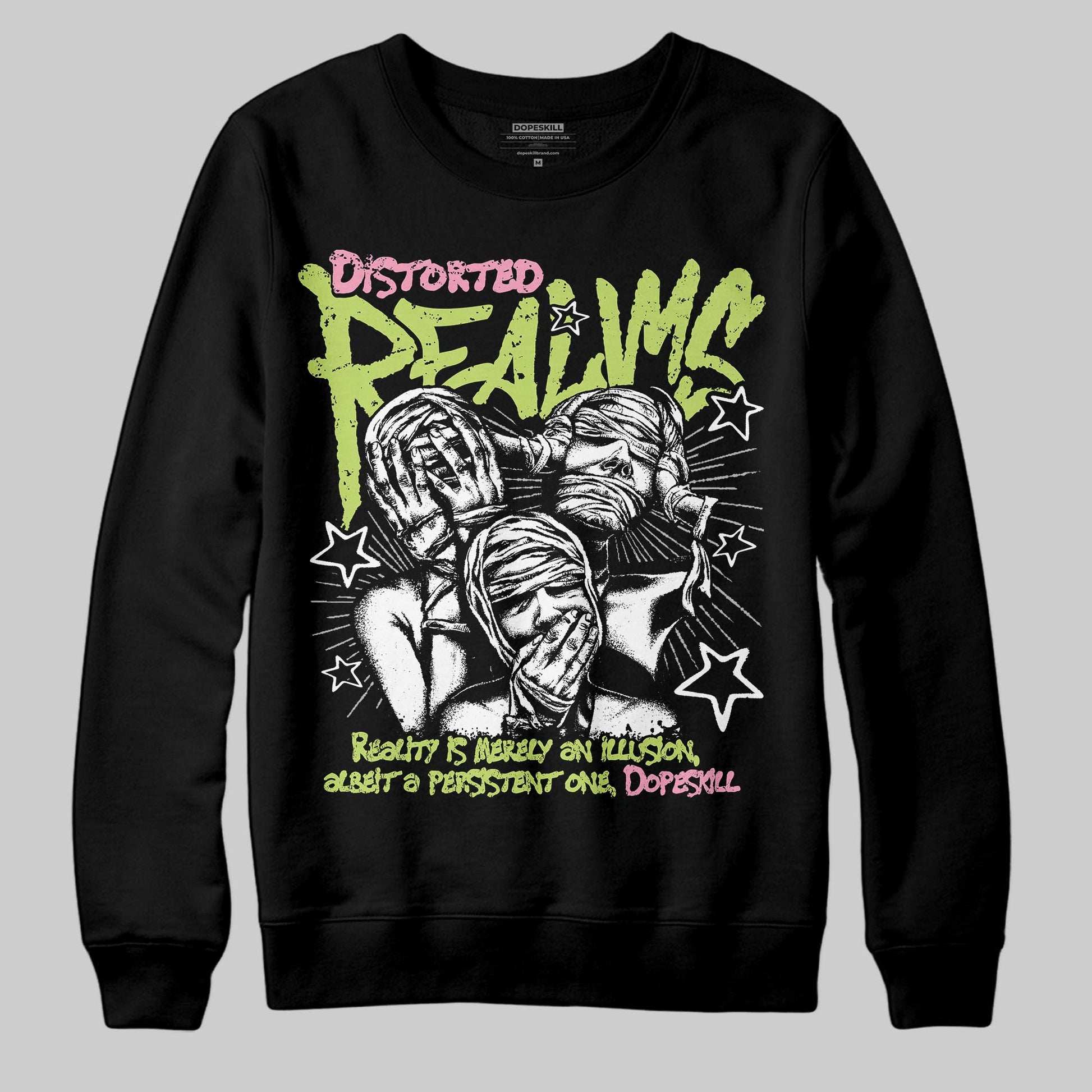 Chase B x Travis Scott x Jordan Jumpman Jack DopeSkill Sweatshirt Distorted Realms Graphic Streetwear - Black