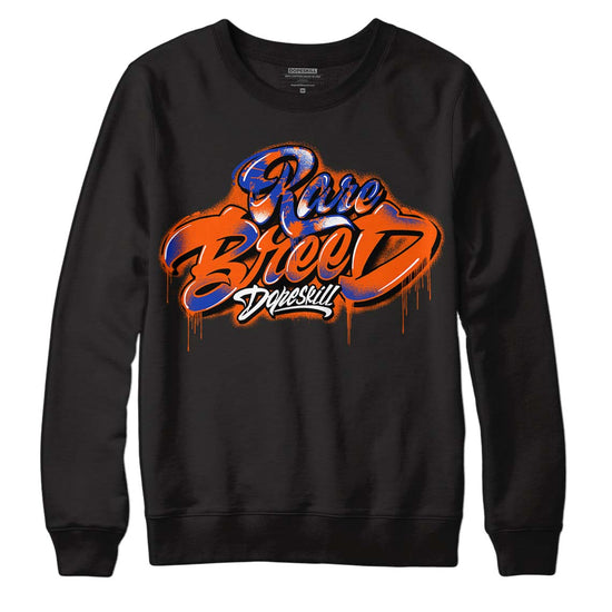 Dunk Low Futura Orange Blaze DopeSkill Sweatshirt Rare Breed Type Graphic Streetwear - Black