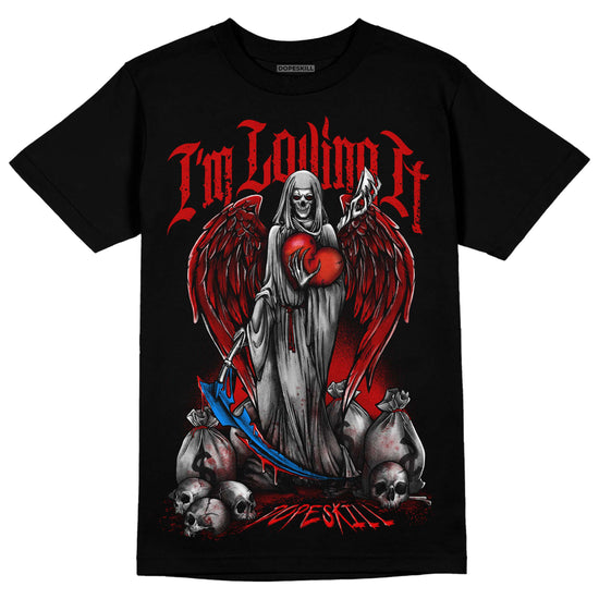 Jordan 1 Low OG “Black Toe” DopeSkill T-Shirt New I'm Loving It Graphic Streetwear - Black