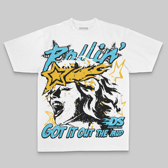 Jordan 11 Retro Gamma Blue (2025) DopeSkill Premium T-Shirt Got It Out The Mud Graphic Streetwear - White 