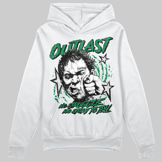 Green Sneakers DopeSkill Hoodie Outlast Graphic Streetwear - White
