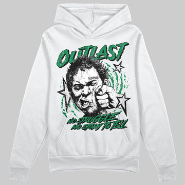 Green Sneakers DopeSkill Hoodie Outlast Graphic Streetwear - White