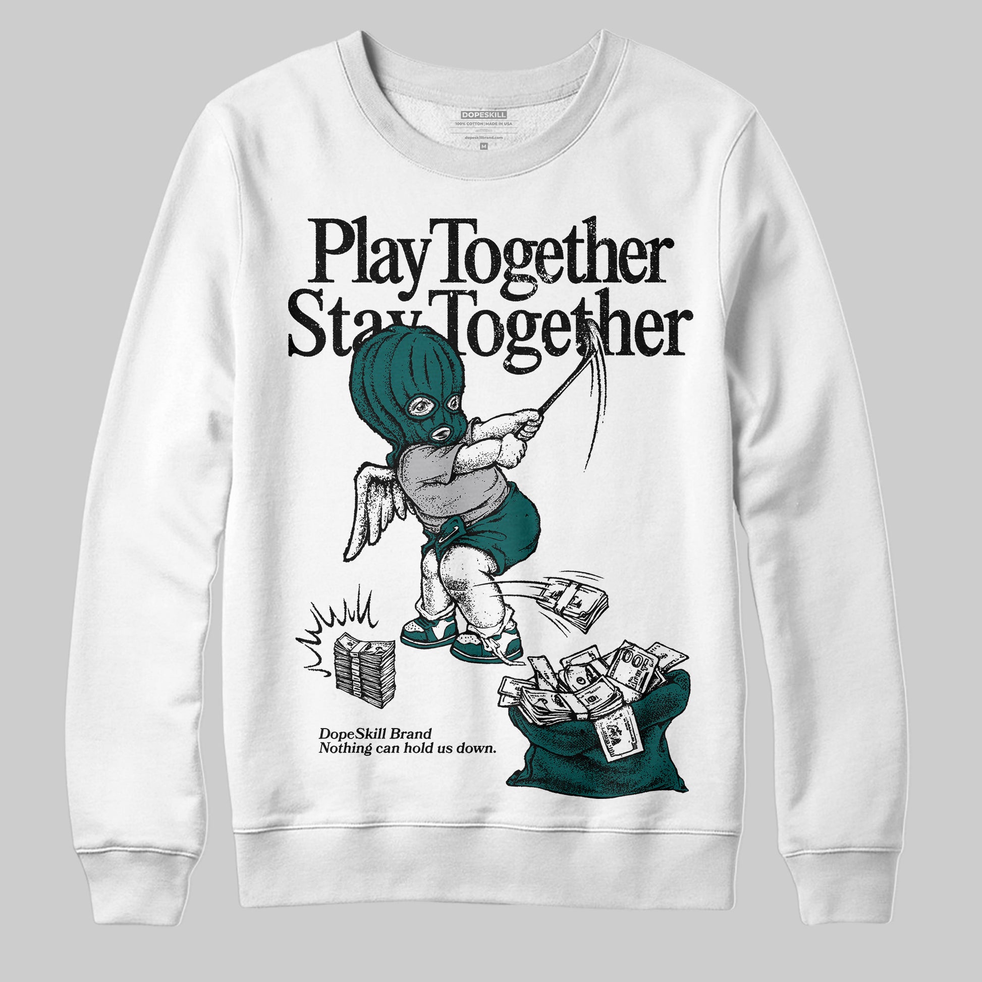 ASICS Gel-1130 'White Dark Neptune' DopeSkill Sweatshirt Play together, Stay together Graphic Streetwear - White