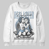 Jordan 40 “Blue Suede” DopeSkill Sweatshirt Real Lover Graphic Streetwear - White