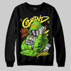 Neon Green Sneakers DopeSkill Sweatshirt Grind Pray Graphic Streetwear - Black