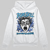 Royal Blue Sneakers DopeSkill Hoodie Sweatshirt Root of Evil Graphic Streetwear - White 