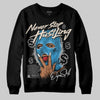 Jordan 1 High OG “UNC” Reimagined DopeSkill Sweatshirt Never Stop Hustling Graphic Streetwear - Black