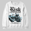  Black and White Sneakers DopeSkill Sweatshirt Risk Is Better Than Regret Graphic Streetwear - White 
