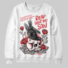 Jordan 3 Fire Red DopeSkill Sweatshirt Reap What You Sow Graphic Streetwear - White