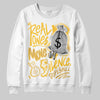 Jordan 12 "Phantom" DopeSkill Sweatshirt Real Ones Move In Silence Graphic Streetwear - White