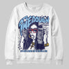 University Blue Sneakers DopeSkill Sweatshirt The Dough Graphic Streetwear - White