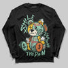 SB Dunk Low Rodeo Tourmaline DopeSkill Long Sleeve T-Shirt Smile Through The Pain Graphic Streetwear - Black