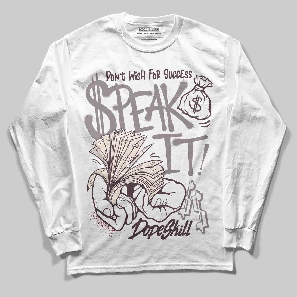 A Ma Maniére x Air Jordan 6 Retro “Smoky Mauve”⁠ DopeSkill Long Sleeve T-Shirt Speak It Graphic Streetwear - White