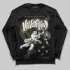 Jordan 3 “Medium Olive” aka “Family Affair” DopeSkill Long Sleeve T-Shirt Nevermind Graphic Streetwear - black