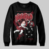Jordan 4 “Sierra Red" DopeSkill Sweatshirt Nevermind Graphic Streetwear - Black