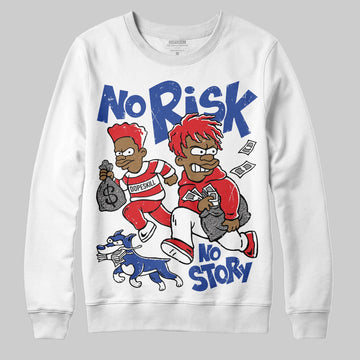 Jordan 3 “Seoul 2.0” DopeSkill Sweatshirt No Risk No Story Graphic Streetwear - White
