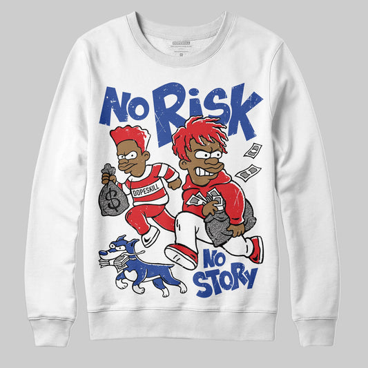 Jordan 3 “Seoul 2.0” DopeSkill Sweatshirt No Risk No Story Graphic Streetwear - White