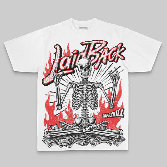 Laid Back Oversize Print DopeSkill T-shirt Streetwear - White